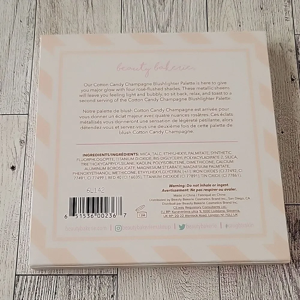Beauty Bakerie Cotton Candy Champagne Blushlighter Palette